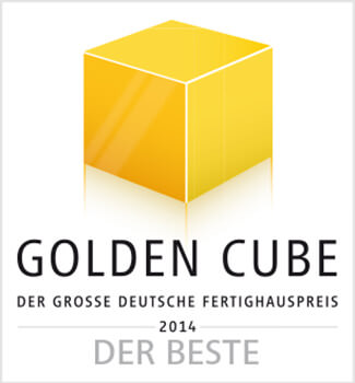 Großer Deutscher Fertighauspreis „Golden Cube“ 2014 Großer Deutscher Fertighauspreis „Golden Cube“ 2014